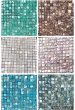 Mother of Pearl, Tile, Green, Blue