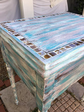 SOLD! Beachy, Farmhouse, Shabby  Upcycled Entry Table, Side Table from a 1920's Sewing Machine