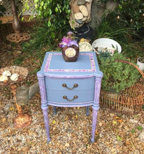 SOLD! Antique Purple Night Stand or Side Table