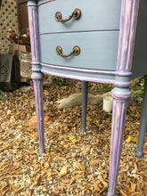 SOLD! Antique Purple Night Stand or Side Table